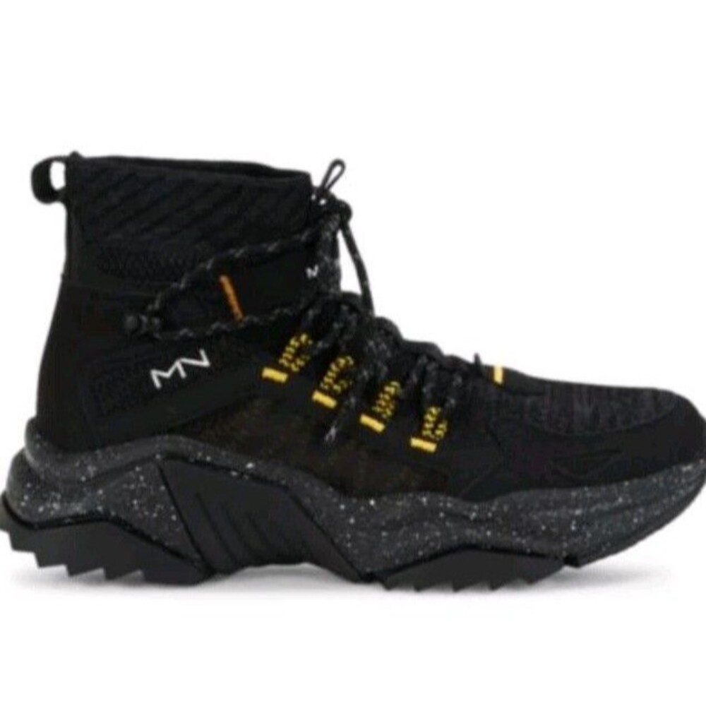Mark Mason Skechers Black High Top Knit Sock Sneakers Size 9 222145